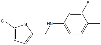 N-[(5-chlorothiophen-2-yl)methyl]-3-fluoro-4-methylaniline Struktur