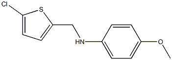 N-[(5-chlorothiophen-2-yl)methyl]-4-methoxyaniline Struktur