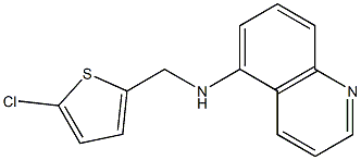 N-[(5-chlorothiophen-2-yl)methyl]quinolin-5-amine Struktur