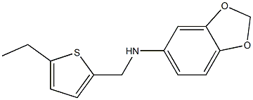 N-[(5-ethylthiophen-2-yl)methyl]-2H-1,3-benzodioxol-5-amine Struktur