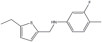 N-[(5-ethylthiophen-2-yl)methyl]-3-fluoro-4-methylaniline Struktur