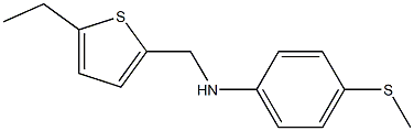 N-[(5-ethylthiophen-2-yl)methyl]-4-(methylsulfanyl)aniline Struktur