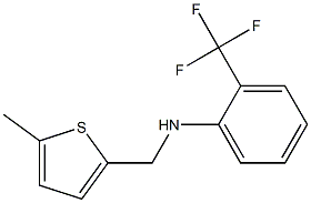 N-[(5-methylthiophen-2-yl)methyl]-2-(trifluoromethyl)aniline Struktur