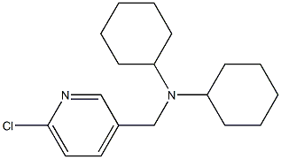 N-[(6-chloropyridin-3-yl)methyl]-N-cyclohexylcyclohexanamine Struktur