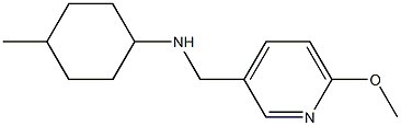 N-[(6-methoxypyridin-3-yl)methyl]-4-methylcyclohexan-1-amine Struktur