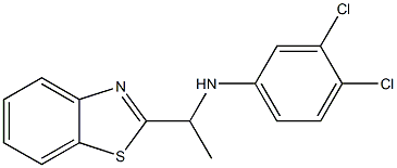 N-[1-(1,3-benzothiazol-2-yl)ethyl]-3,4-dichloroaniline Struktur