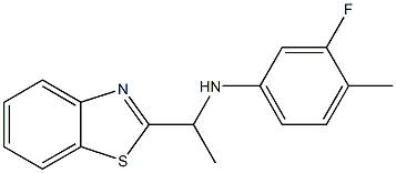 N-[1-(1,3-benzothiazol-2-yl)ethyl]-3-fluoro-4-methylaniline Struktur