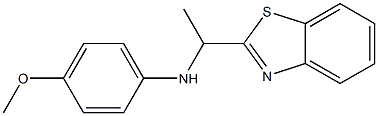 N-[1-(1,3-benzothiazol-2-yl)ethyl]-4-methoxyaniline Struktur