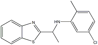 N-[1-(1,3-benzothiazol-2-yl)ethyl]-5-chloro-2-methylaniline Struktur