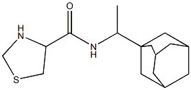 N-[1-(1-adamantyl)ethyl]-1,3-thiazolidine-4-carboxamide Struktur