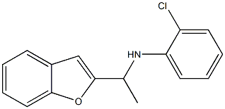 N-[1-(1-benzofuran-2-yl)ethyl]-2-chloroaniline Struktur