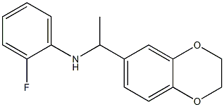 N-[1-(2,3-dihydro-1,4-benzodioxin-6-yl)ethyl]-2-fluoroaniline Struktur