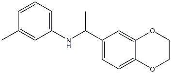 N-[1-(2,3-dihydro-1,4-benzodioxin-6-yl)ethyl]-3-methylaniline Struktur