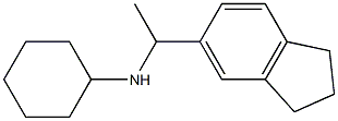 N-[1-(2,3-dihydro-1H-inden-5-yl)ethyl]cyclohexanamine Struktur