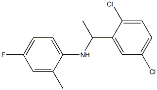 N-[1-(2,5-dichlorophenyl)ethyl]-4-fluoro-2-methylaniline Struktur