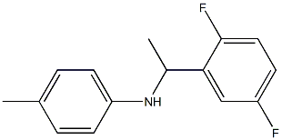 N-[1-(2,5-difluorophenyl)ethyl]-4-methylaniline Struktur