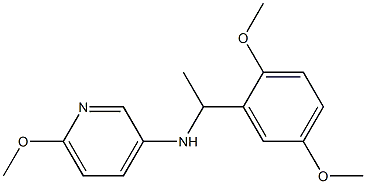 N-[1-(2,5-dimethoxyphenyl)ethyl]-6-methoxypyridin-3-amine Struktur