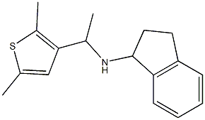 N-[1-(2,5-dimethylthiophen-3-yl)ethyl]-2,3-dihydro-1H-inden-1-amine Struktur