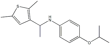 N-[1-(2,5-dimethylthiophen-3-yl)ethyl]-4-(propan-2-yloxy)aniline Struktur