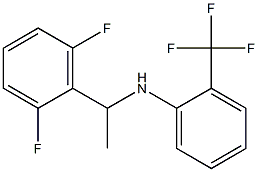 N-[1-(2,6-difluorophenyl)ethyl]-2-(trifluoromethyl)aniline Struktur