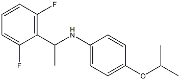 N-[1-(2,6-difluorophenyl)ethyl]-4-(propan-2-yloxy)aniline Struktur