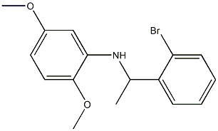 N-[1-(2-bromophenyl)ethyl]-2,5-dimethoxyaniline Struktur