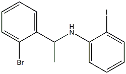 N-[1-(2-bromophenyl)ethyl]-2-iodoaniline Struktur