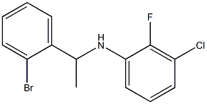 N-[1-(2-bromophenyl)ethyl]-3-chloro-2-fluoroaniline Struktur