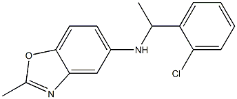 N-[1-(2-chlorophenyl)ethyl]-2-methyl-1,3-benzoxazol-5-amine Struktur