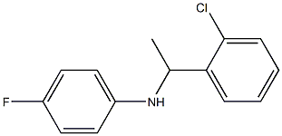 N-[1-(2-chlorophenyl)ethyl]-4-fluoroaniline Struktur