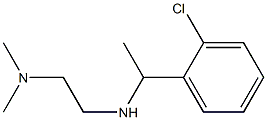 N'-[1-(2-chlorophenyl)ethyl]-N,N-dimethylethane-1,2-diamine Struktur