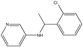 N-[1-(2-chlorophenyl)ethyl]pyridin-3-amine Struktur