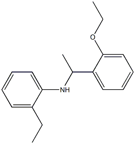 N-[1-(2-ethoxyphenyl)ethyl]-2-ethylaniline Struktur