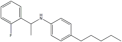 N-[1-(2-fluorophenyl)ethyl]-4-pentylaniline Struktur