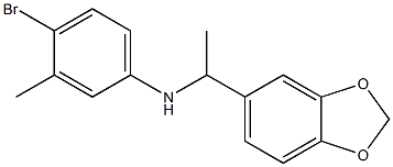 N-[1-(2H-1,3-benzodioxol-5-yl)ethyl]-4-bromo-3-methylaniline Struktur