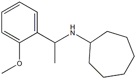 N-[1-(2-methoxyphenyl)ethyl]cycloheptanamine Struktur