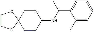 N-[1-(2-methylphenyl)ethyl]-1,4-dioxaspiro[4.5]decan-8-amine Struktur