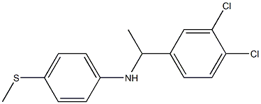 N-[1-(3,4-dichlorophenyl)ethyl]-4-(methylsulfanyl)aniline Struktur