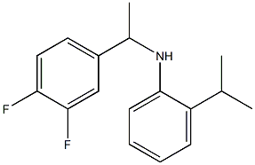 N-[1-(3,4-difluorophenyl)ethyl]-2-(propan-2-yl)aniline Struktur