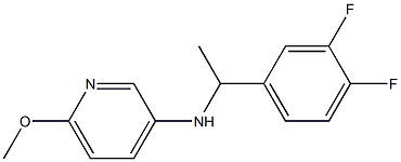 N-[1-(3,4-difluorophenyl)ethyl]-6-methoxypyridin-3-amine Struktur