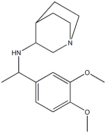 N-[1-(3,4-dimethoxyphenyl)ethyl]-1-azabicyclo[2.2.2]octan-3-amine Struktur