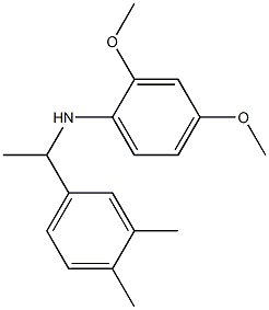 N-[1-(3,4-dimethylphenyl)ethyl]-2,4-dimethoxyaniline Struktur