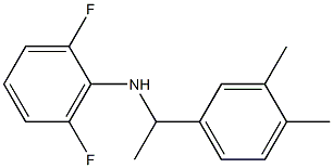 N-[1-(3,4-dimethylphenyl)ethyl]-2,6-difluoroaniline Struktur