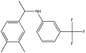 N-[1-(3,4-dimethylphenyl)ethyl]-3-(trifluoromethyl)aniline Struktur