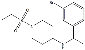 N-[1-(3-bromophenyl)ethyl]-1-(ethanesulfonyl)piperidin-4-amine Struktur