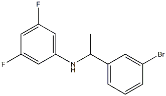 N-[1-(3-bromophenyl)ethyl]-3,5-difluoroaniline Struktur