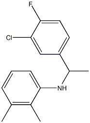 N-[1-(3-chloro-4-fluorophenyl)ethyl]-2,3-dimethylaniline Struktur