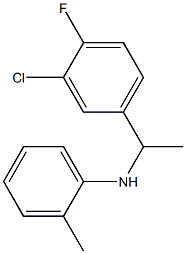 N-[1-(3-chloro-4-fluorophenyl)ethyl]-2-methylaniline Struktur