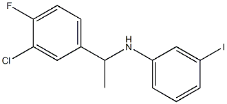 N-[1-(3-chloro-4-fluorophenyl)ethyl]-3-iodoaniline Struktur