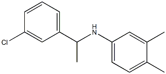 N-[1-(3-chlorophenyl)ethyl]-3,4-dimethylaniline Struktur